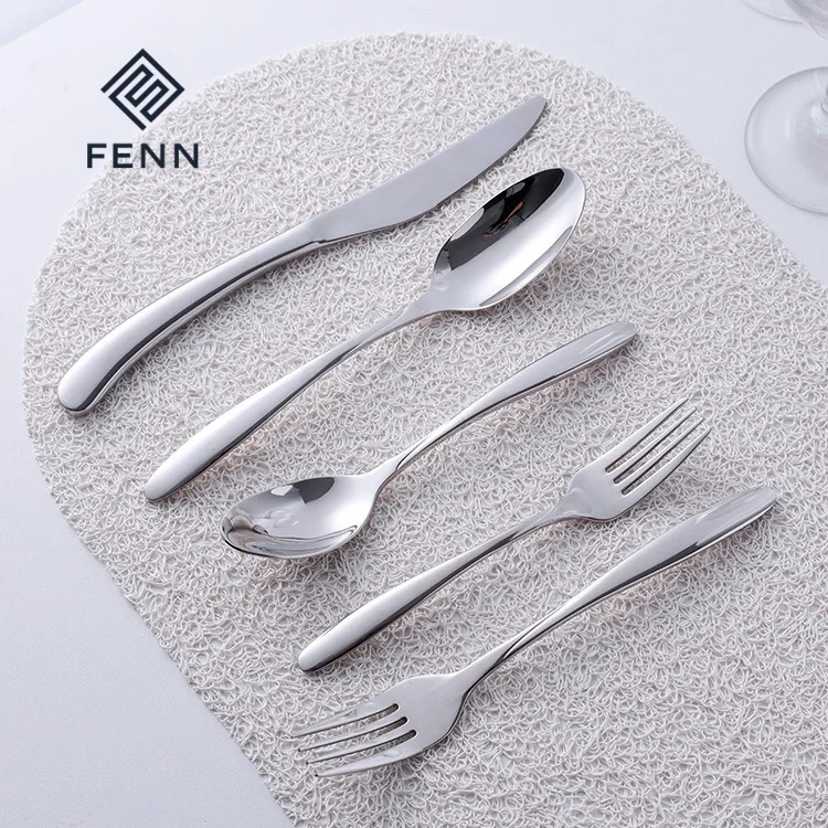 FENN Restaurant Hotel Catering Used Steak Pasta Cutlery Set Stainless Steel Spoon And Fork Knife Dinner Flatware Set