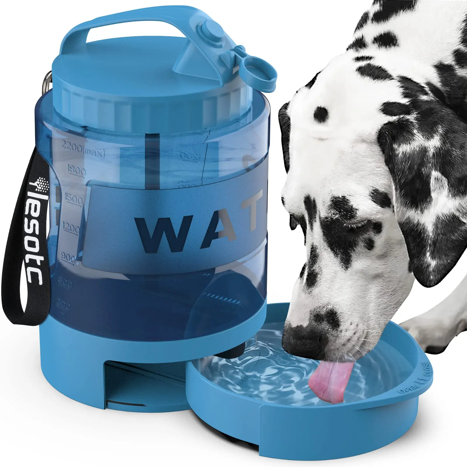 Lesotc Petnf Petdott 77oz/2200ml Large Volume Capacity Camping Dog Park ...