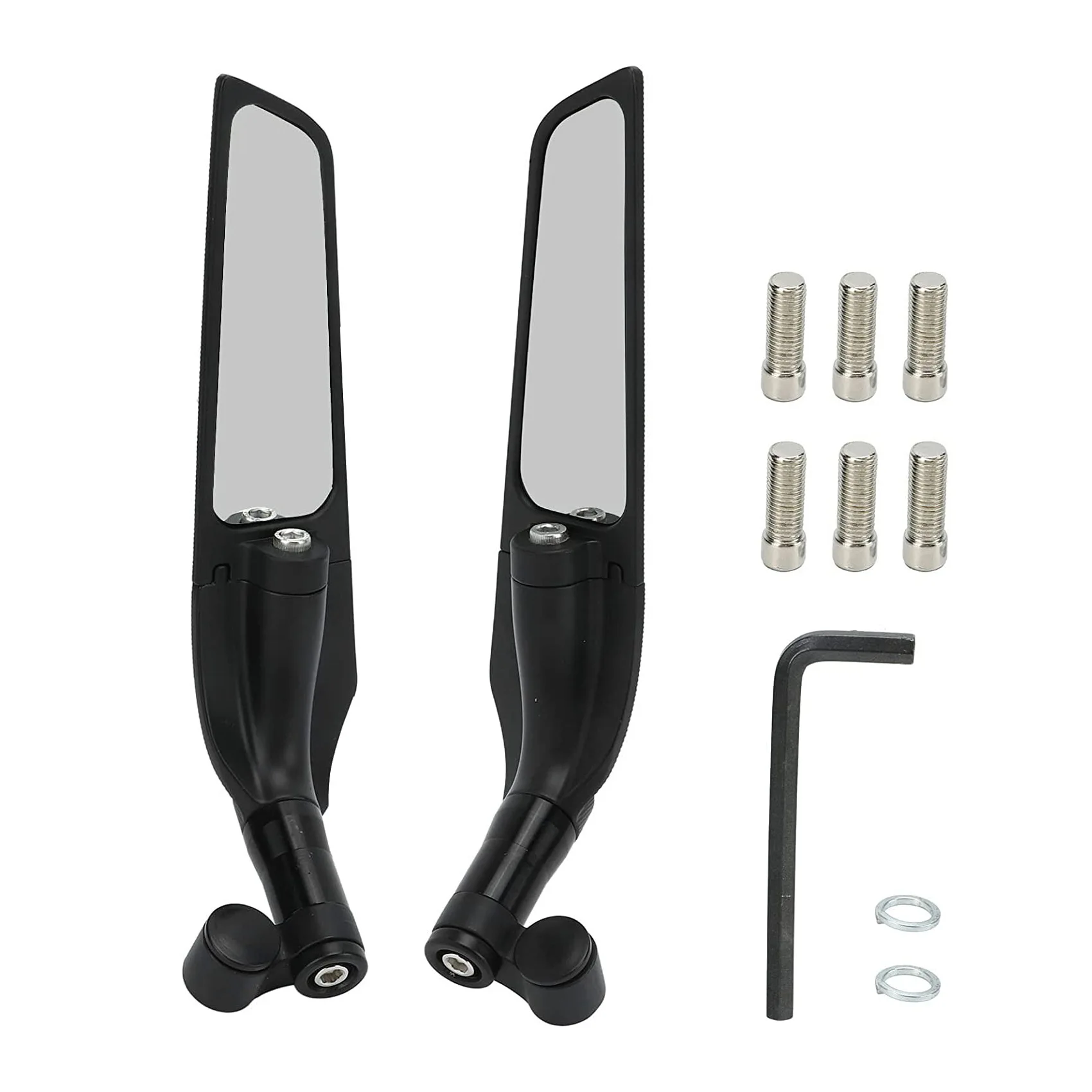 For YAMAHA MT15 MT03 MT07 MT09 Aerodynamic Wing Kit Spoiler Rearview Mirror Fixed Wind Wing Rearview Mirror