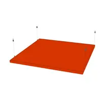 Eco-friendly European Style Circle Cloud Suspended Acoustic Ceiling Panel With Office School Studio Outdoor Use