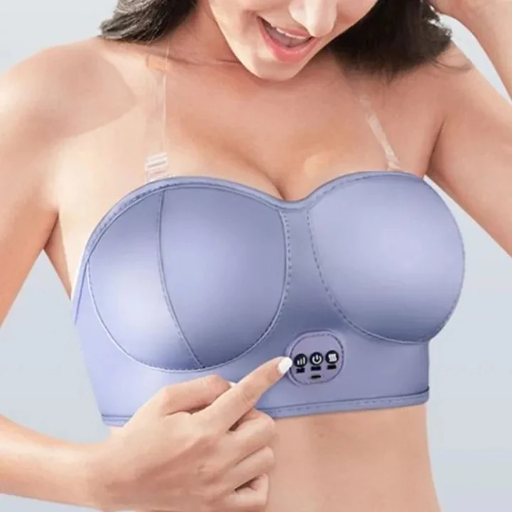 Kingworth Any Time Women Electric Wireless Bra Chest Massager Heating