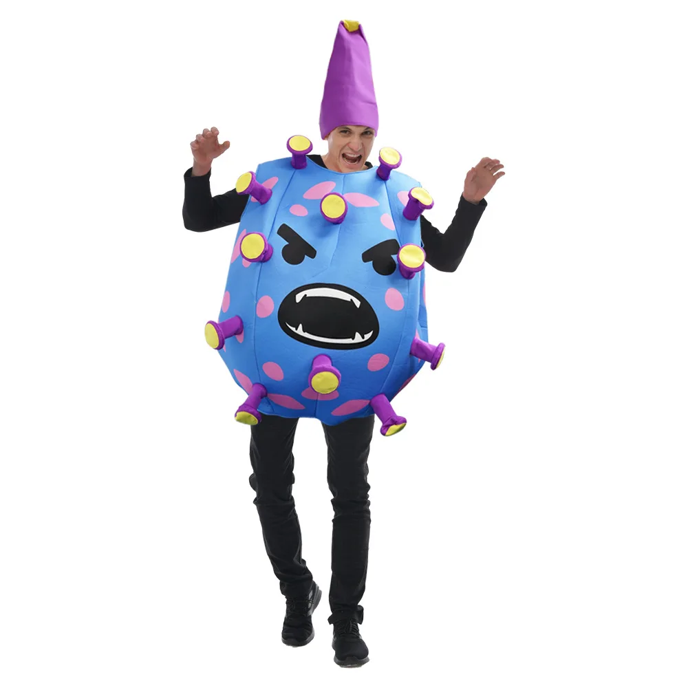 Hot Adult Halloween Costumes Funny Party Germs Cosplay Costume Bacteria