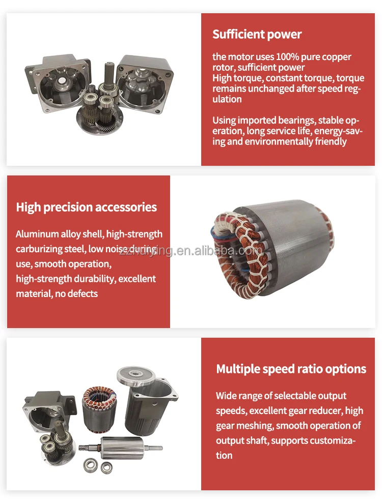 Elektromotor, Permanentmagnetmotor, AC-Synchronmotor 60W – Detail 1