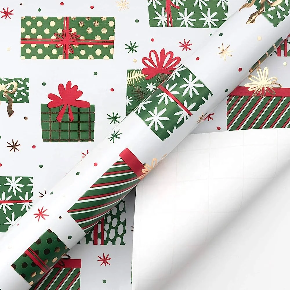 Custom Gift Wrapping Paper Roll Christmas Gift Wrapping Paper For
