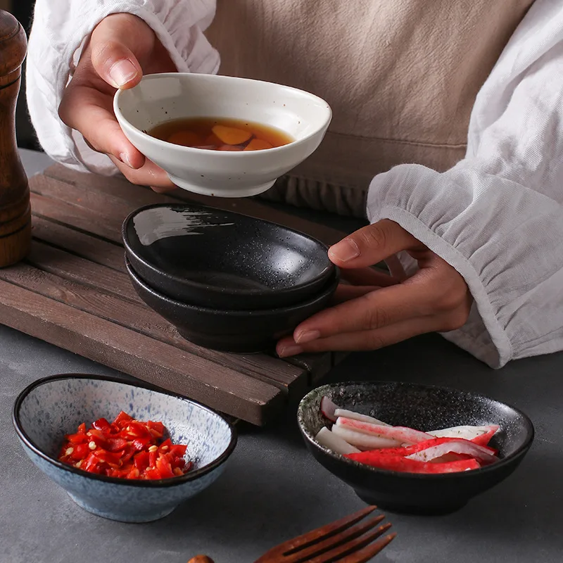 3pz Piatti per condimento in ceramica Stoviglie Salsa per