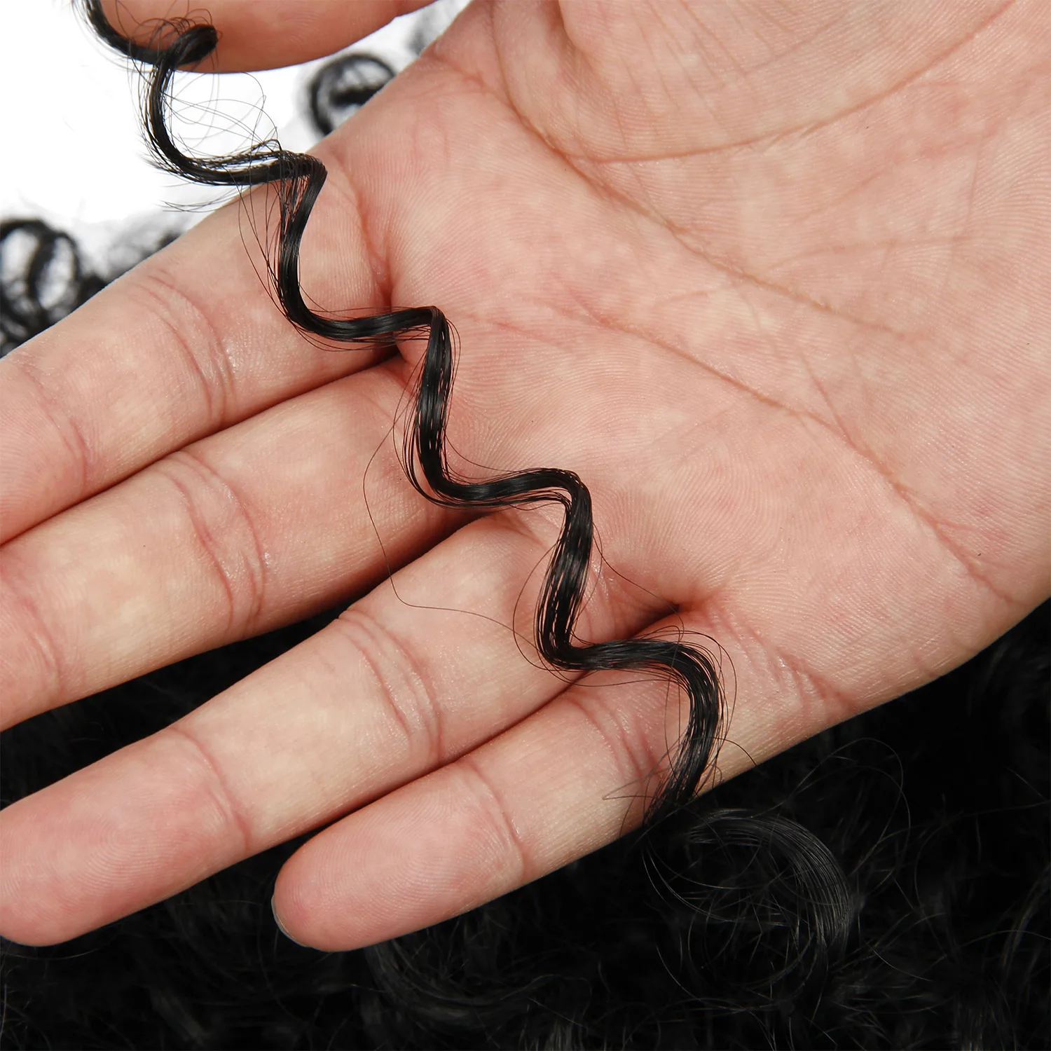 Оптовая продажа, 14 дюймовые вьющиеся удлинители волос для конского хвоста на шнурке для женщин