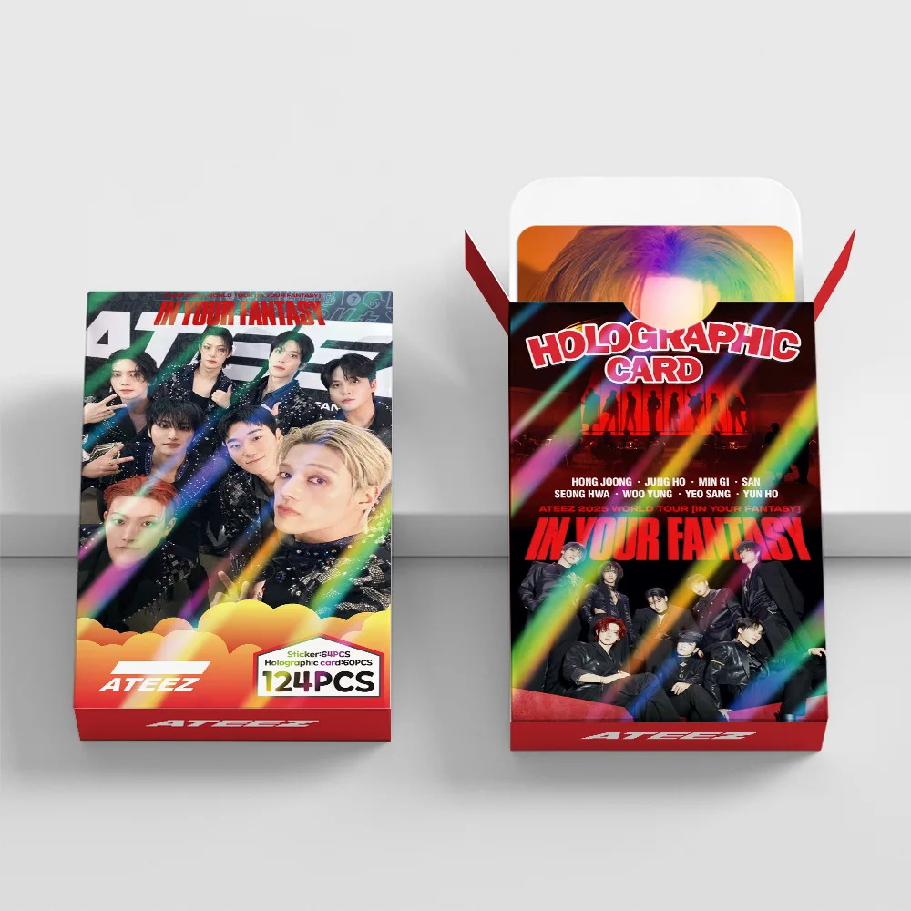 Kpop ATEEZ Laser Holographic Card in YOUR FANTASY World Tour