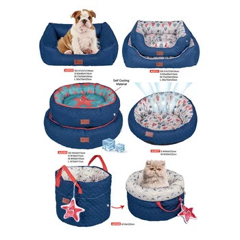 Small Dog Bed with Attached Blanket, Cozy Donut Cuddler Anti-Anxiety Hooded Pet Beds Calming Cave Bed
