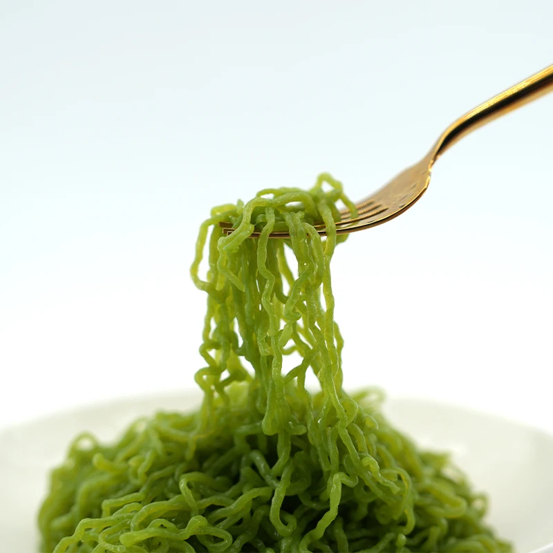 Безглютеновый и обезжиренный быстрорастворимый шпинат Конжак поставщик макаронных изделий на растительной основе Кето-диета чудо-лапша