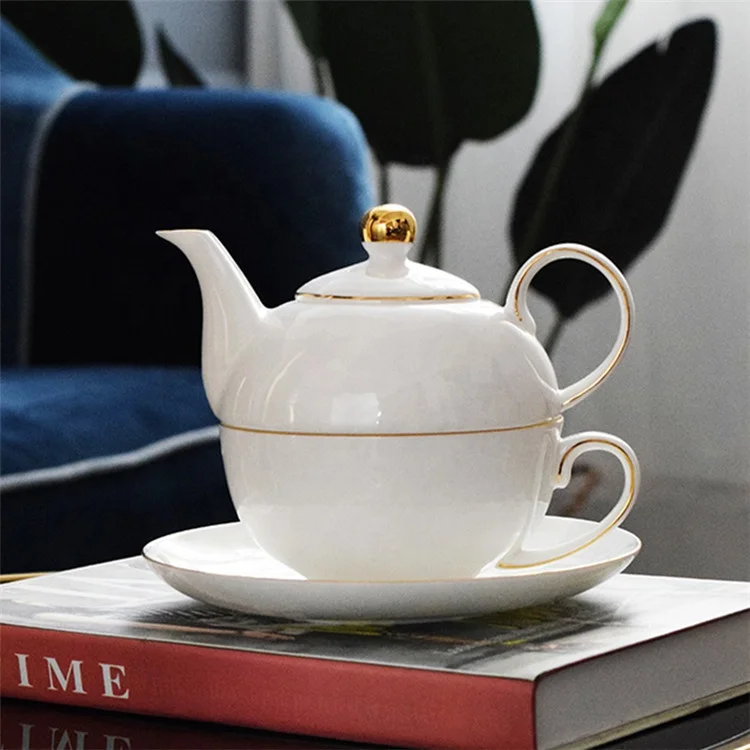Tea Time Tea For One Teapot Teacup Set 