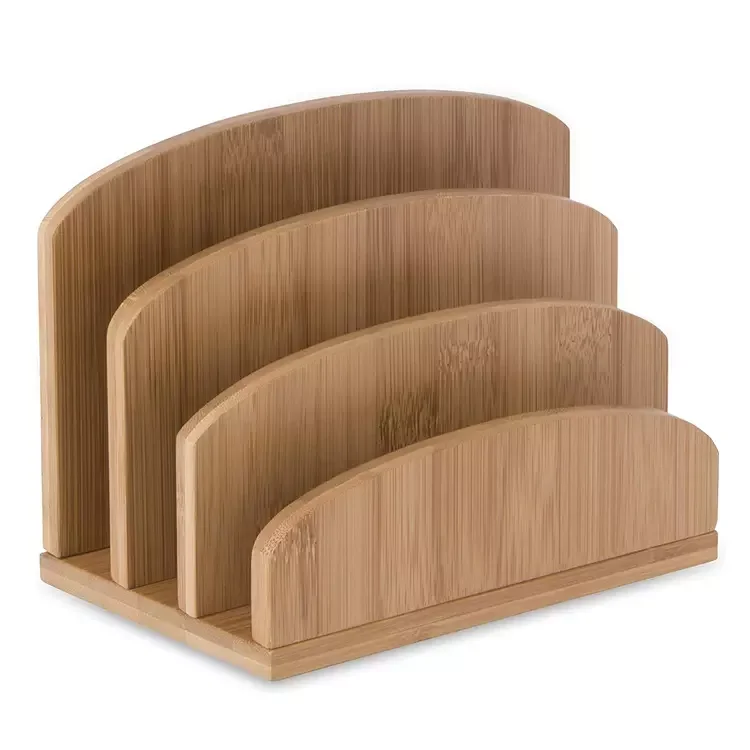 Настольный органайзер для документов электронной почты бамбуковый файлов держатель