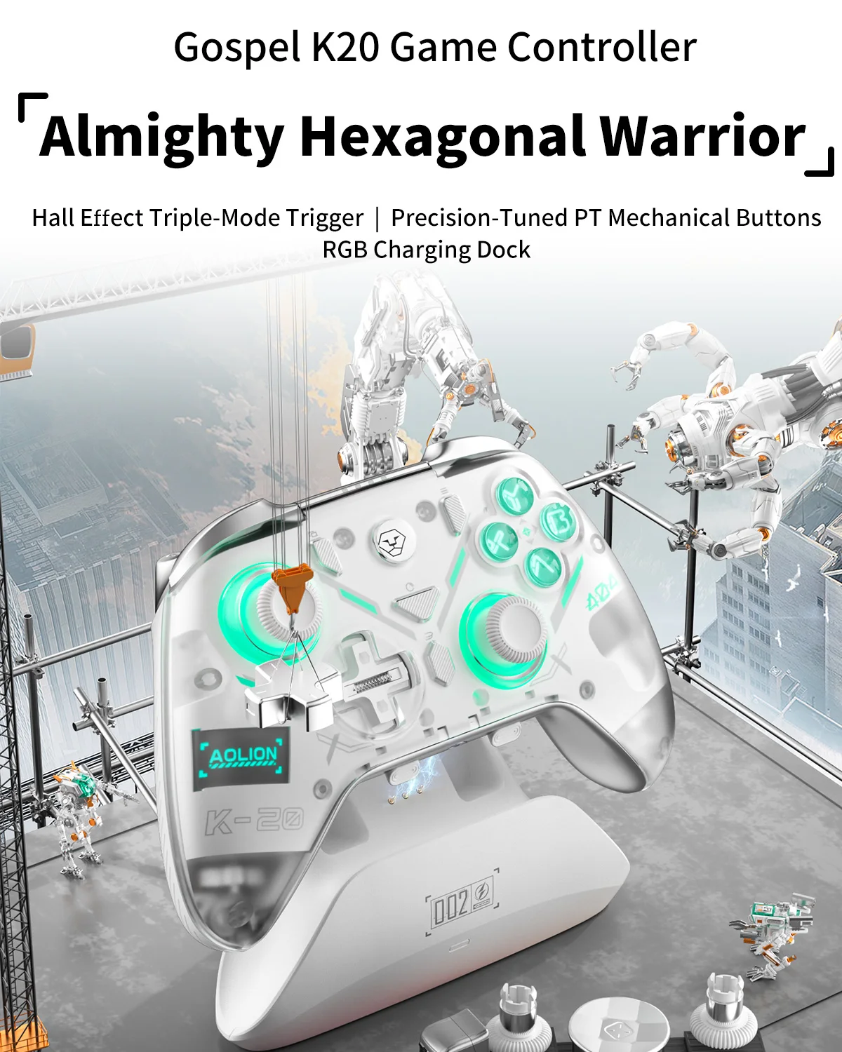 Aolion K20 for Switch - 有線・無線接続対応のジョイスティック