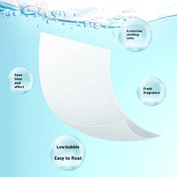 Powerful Stain Removal Bubble Laundry Sheets Long-Lasting Fragrance Genuine Clothes Protection Cleaning Detergent for Apparel