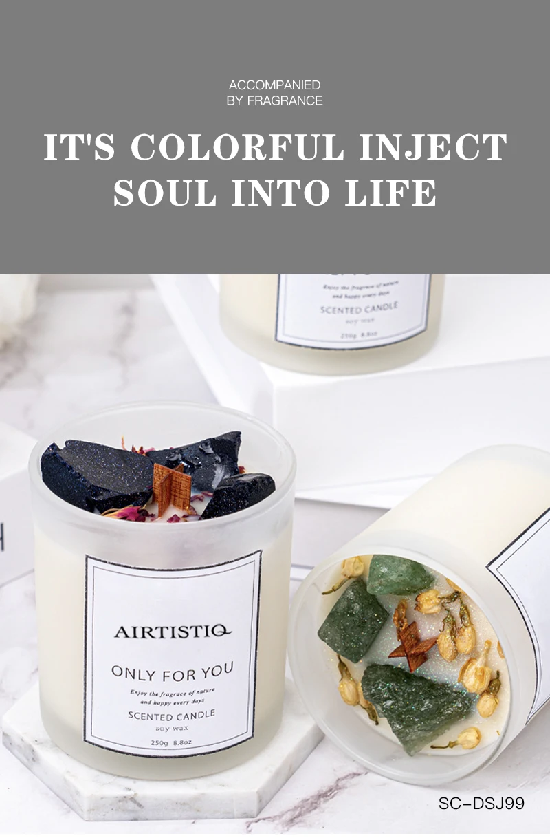 Crystal Candle Wholesale Factory Customization Romantic Soy Candles