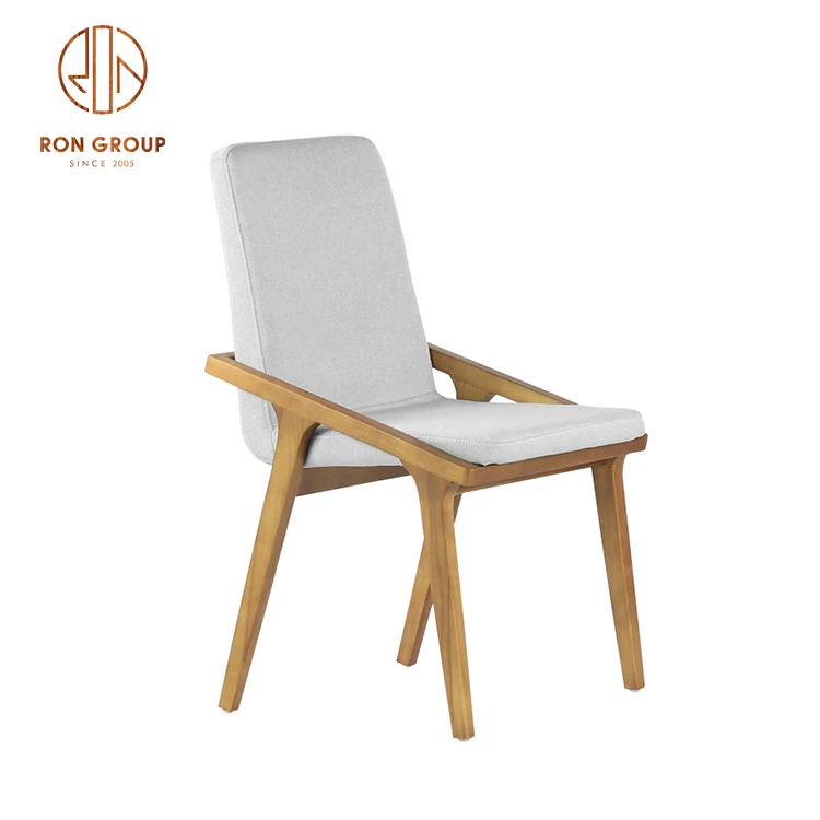 Hot Sale Modern Simple Style Restaurant Furniture Ash Solid Wood Frame Restaurant Chairs Wooden Chair Dining Chairs