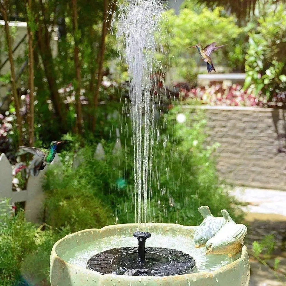 バードバス ソーラーファウンテン ソーラー式噴水ポンプ 自動浮遊式 6 