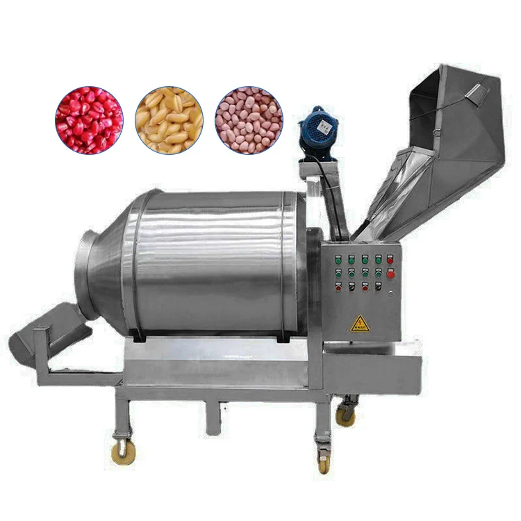 Υψηλής απόδοσης επεξεργαστής τροφίμων Steel Drum Mixer Seasoning Machine Popcorn Seasoning Powder