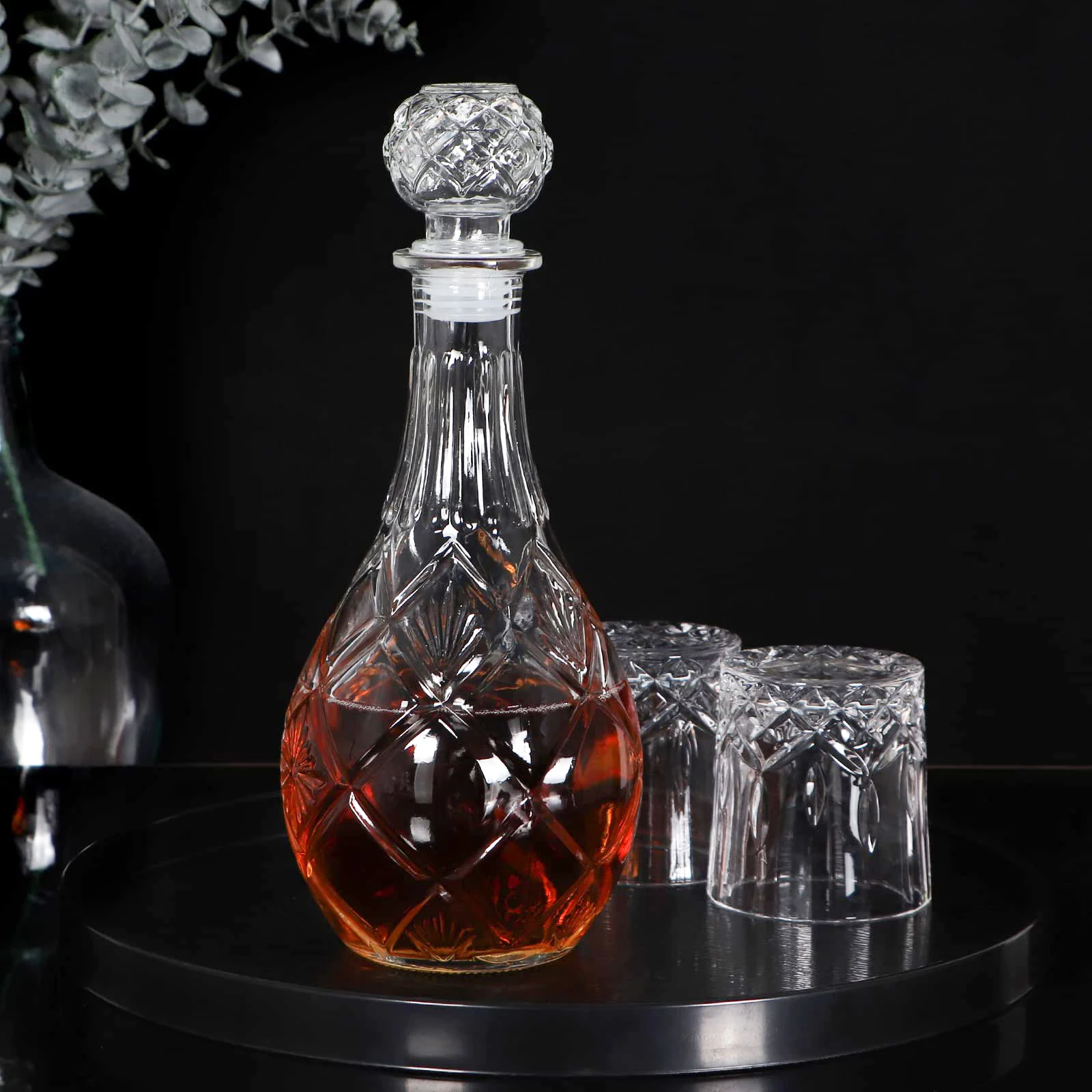 Creative Transparent Whiskey Decanter - Elegant Glass Container For Spirits & Bar Decor - View #2