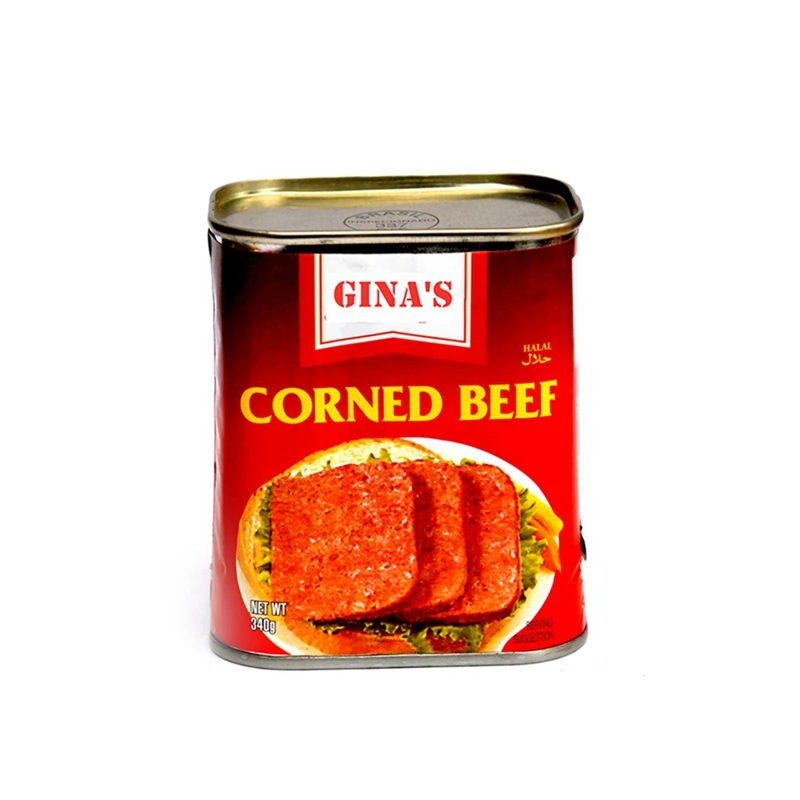 Top Sale Top Quality Brown Luncheon Meat Brands Corned Beef Canned