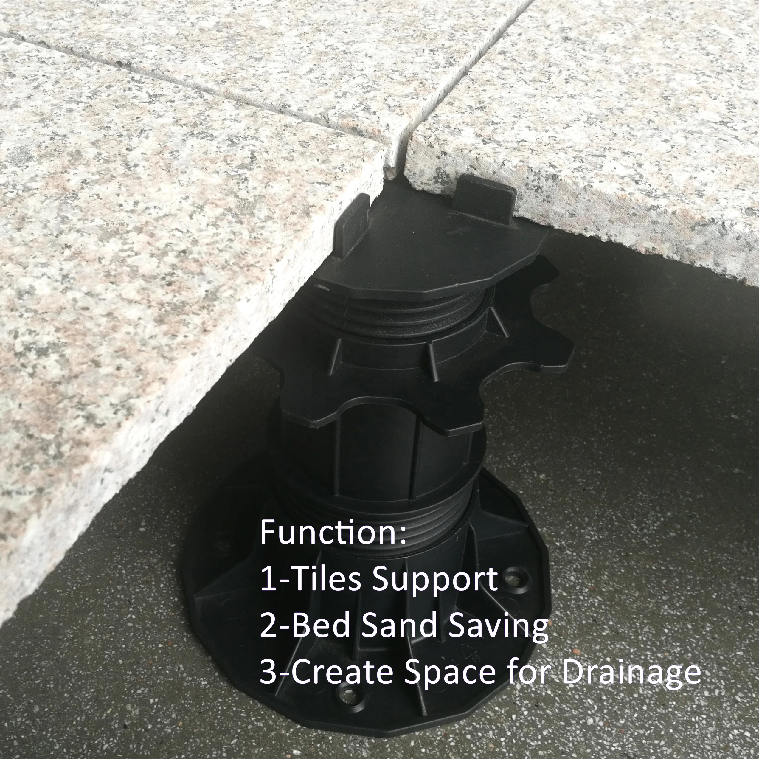 Paving Tiles Cradle Pedestal Floor Support Leveling System