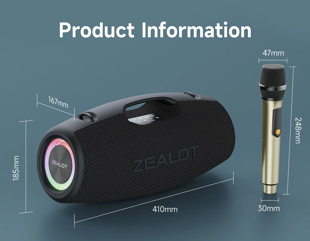 Worldwide Hot Sale Zealot S78M 120W Portable Wireless Bluetooth