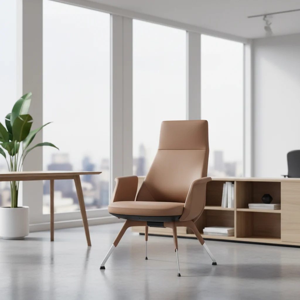 Modern Design Ergonomic PU Leather Executive Task Chair with Adjustable Height 6