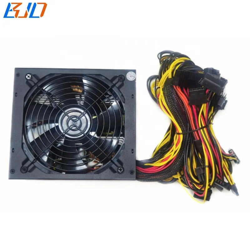Новый Настольный импульсный источник питания 1800 Вт ATX 24PIN PSU 180Vac-277Vac бесшумный вентилятор с поддержкой 8 видеокарт