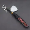 Filet en corde noire avec miroir coeur