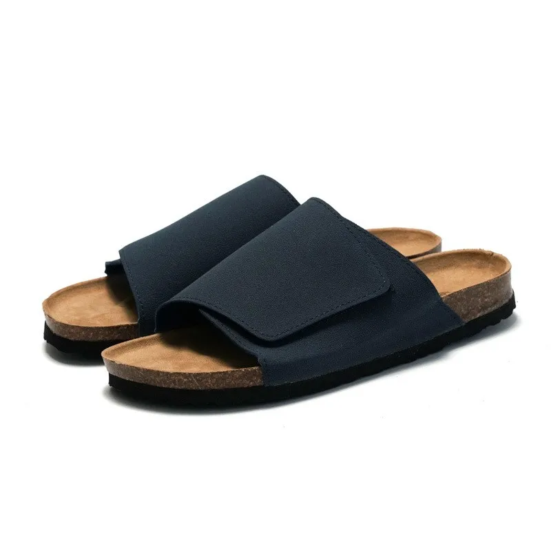 Men's Herringbone Slippers – Comfortable Cotton Lining | Thick Sole Sandals For Men