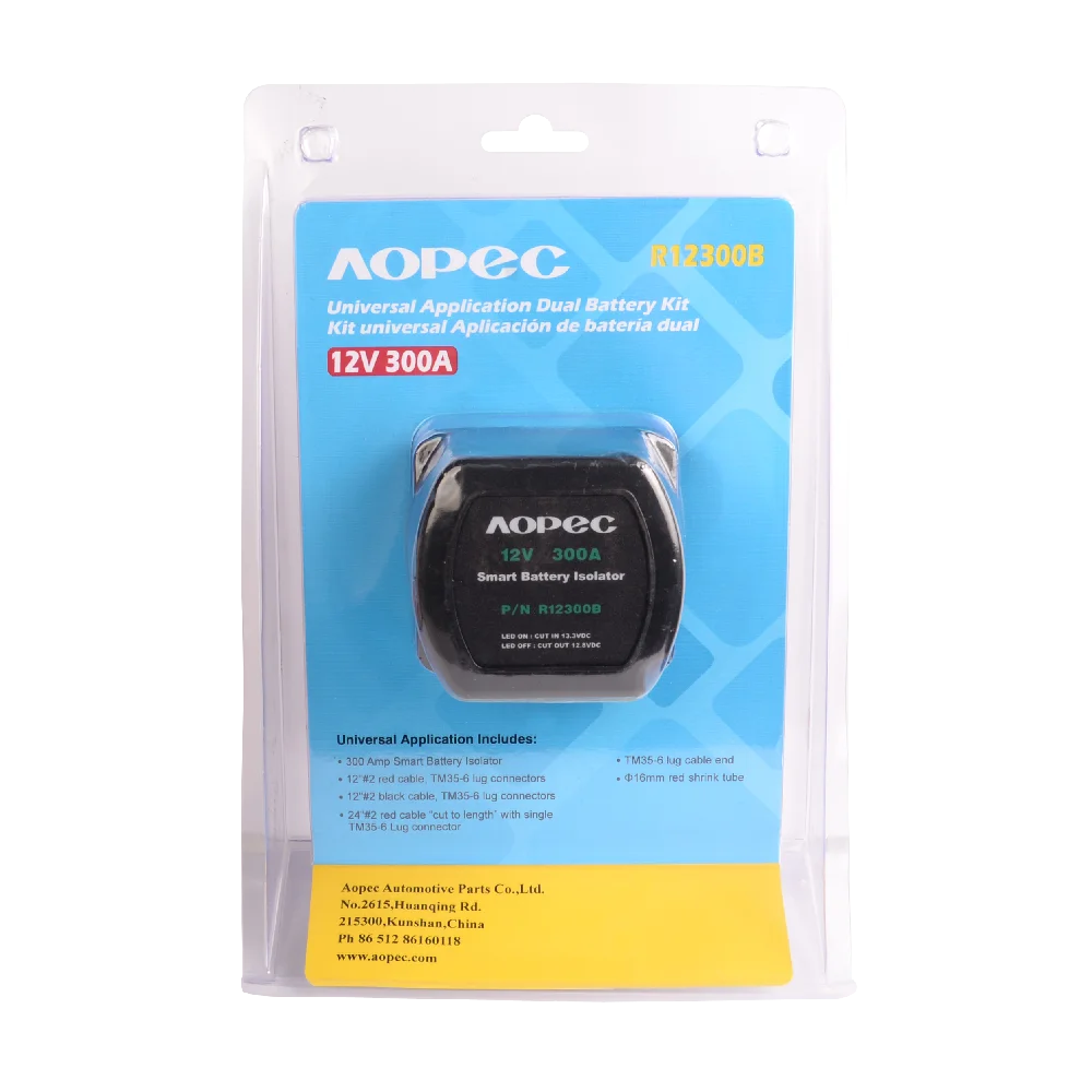 Aopec 12V 140A Voltage Sensitive Relay Dual Battery Isolator Kits for RV ATV UTV 4WD Rzr Car Marine