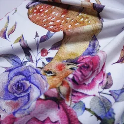 Мягкая на ощупь пользовательская цифровая печать 95 бамбук 5 спандекс бамбуковое волокно