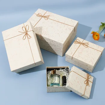 Customized Heaven and Earth Cover Paper Box Ins Style Gift Packaging Birthday Valentine's Day Gift Packaging Empty Box
