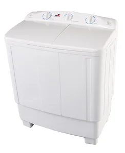 2026 Semi-Automatic Twin Tub Washer 8kg Capacity Energy Efficient Portable Design for Home Commercial Use