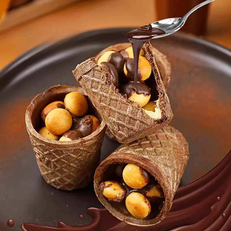 Snacks Wholesale 320g Ice Cream Cone Choco Cup Biscuit Halal