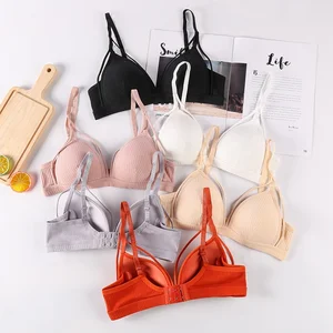 Wholesale Womens Adjustable Strap Padded Bra Seamless Tank Top Camisole Ladies Underwear