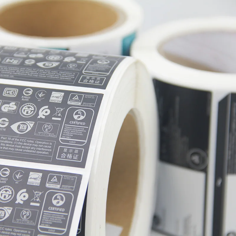 
Sedex /FSC/UL Утвержденная фабрика 19 лет опыта печати пользовательская UL электронная наклейка этикетка 