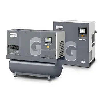 Atlas Copco GA15+ Oil-Injected Rotary Screw Air Compressor 15 kW 20 HP Energy Efficient VSD Reliable Industrial Applications