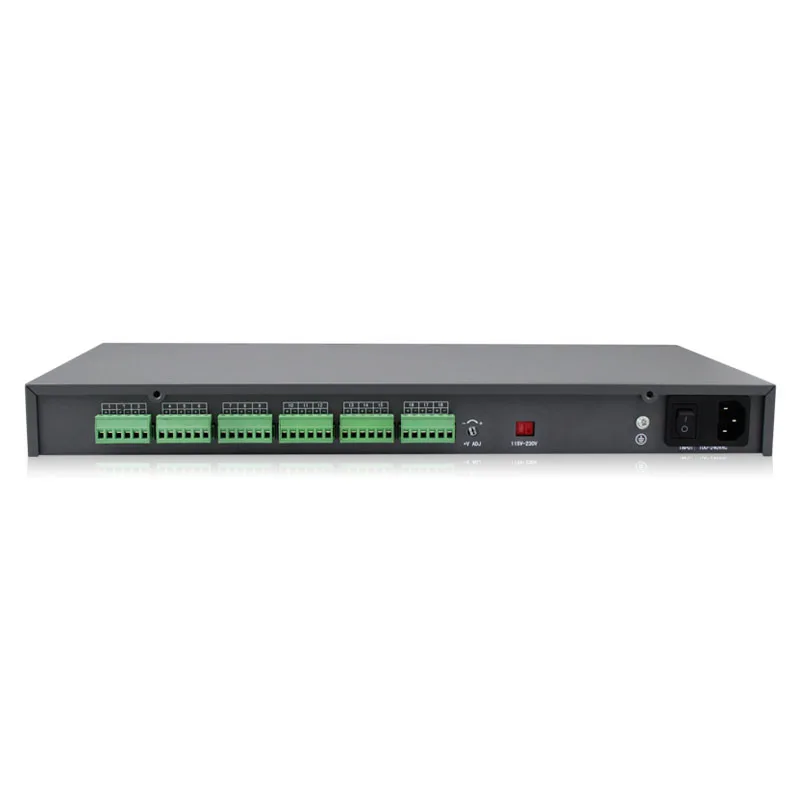 
 1U DC12V 18CH 20A для камеры видеонаблюдения с измерителем тока и источником питания  
