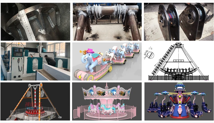 Attraction amusement park games machine swing 24 seats big pirate ship