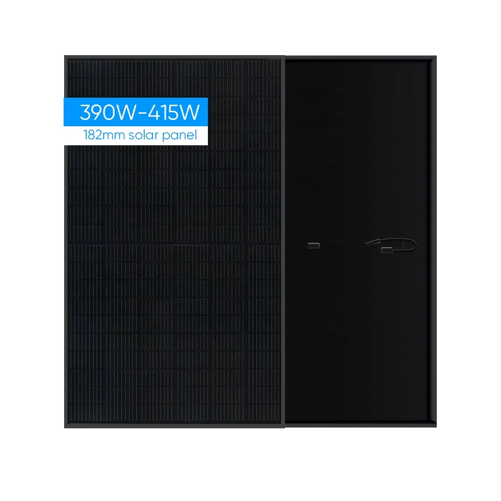 EU In Stock Full Black Solar Panel 395W 400W 410W 420W Half Cell Black Frame Solar Panel