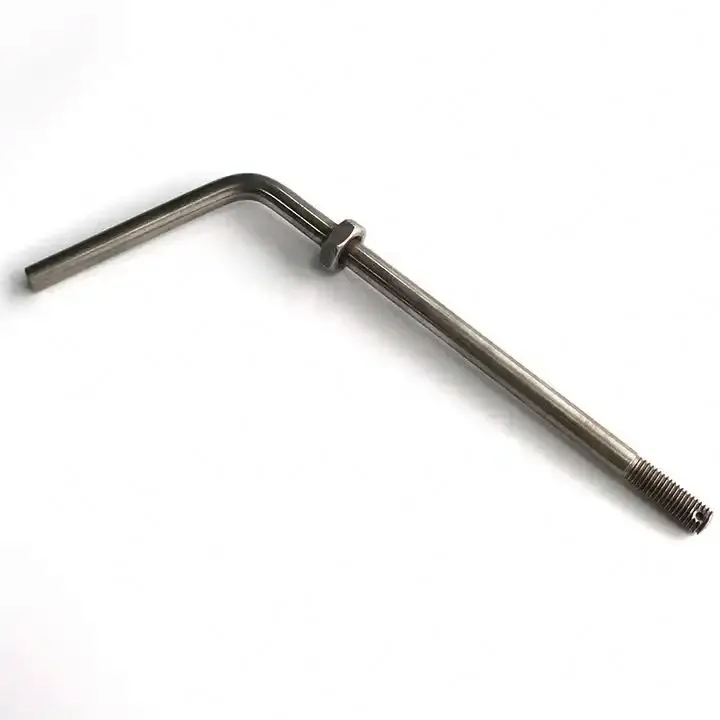 High Quality J Bout Electrical Ground Bolt Hoge Kwaliteit L-Shape Bolt with Plain Finish Made of Steel