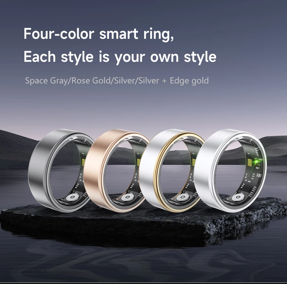 Smart Ring SR06 Heart Rate Detection Remote Photography Ring for Men Step Counting Motio aperçu 8