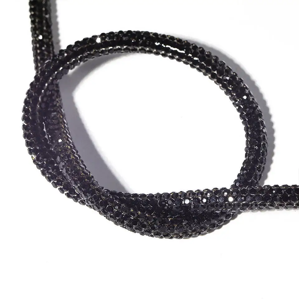 wholesale ss6 pvc rhinestone rope 8