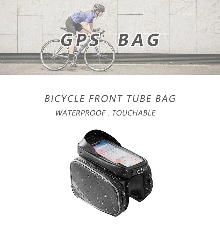 Waterproof Bicycle Front Frame Bag Leather Travel Accessory_voghion.com