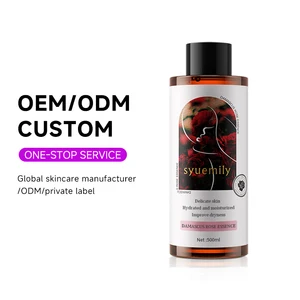 OEM ODM Beauty Product Moisturizing Whitening Soothing Hydrating Facial Rose Essence Water Korean Skin Care Face Toner