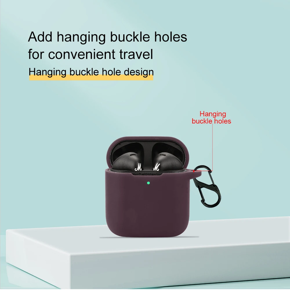 Stylish Silicone TWS Earphone Box Case for Marshall Minor IV