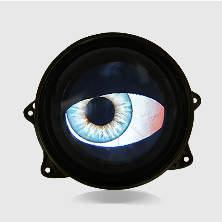 IDISON E10 Custom LED Screen Flexible Led Devil Eyes Car Blink Angel Eye Diy Image 8 Mode Pattern Demon Eye Headlights Projector