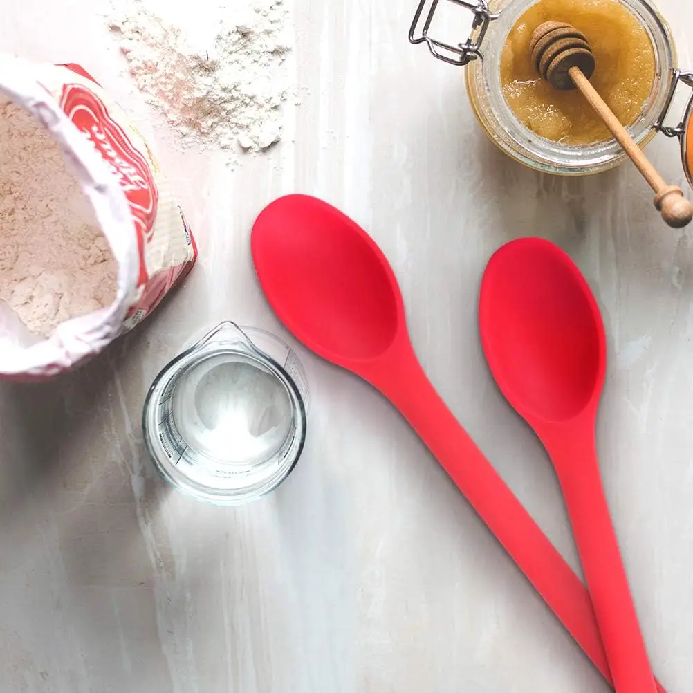 12 Inch Long Handle Spoon Nonstick Tea Mixing Spoons Silicone Stirring Spoon For Cooking Buy