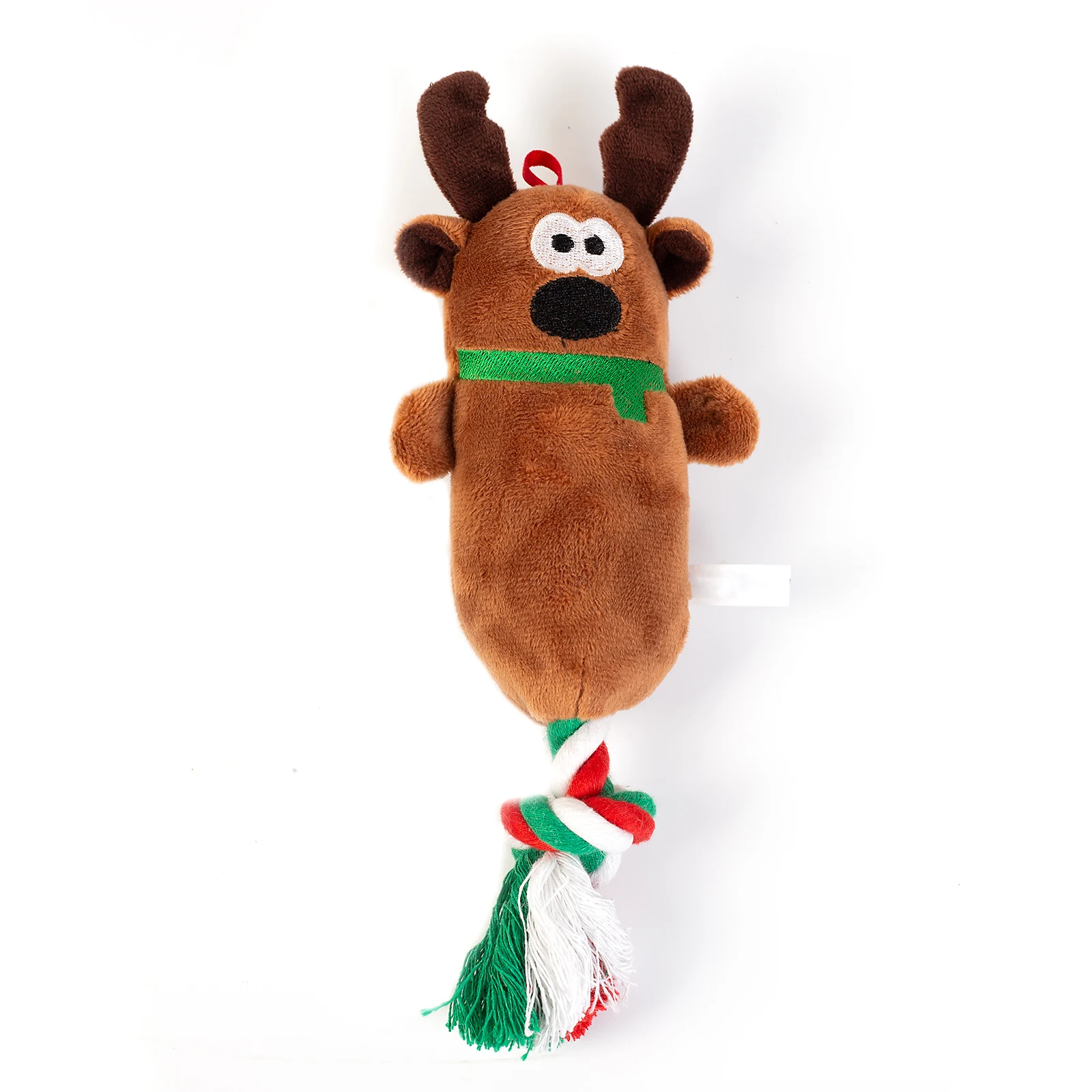 stuffed reindeer dog toy