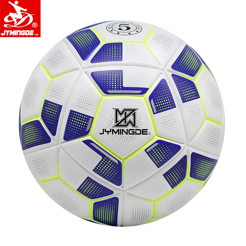 Новый дизайн, пятиконечный звездный стиль, футбольный мяч на заказ, размер 5